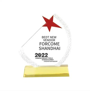 Honor Of Crystal Veľkoobchod Creative Crystal Trophy Výročná konferencia Honor Carving and Lettering Trophy